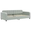 VidaXL Lit de repos gris clair 90x200 cm velours 354058