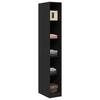 Wardrobe with Shelf Black Oak Effect 30 x 50 x 200 cm