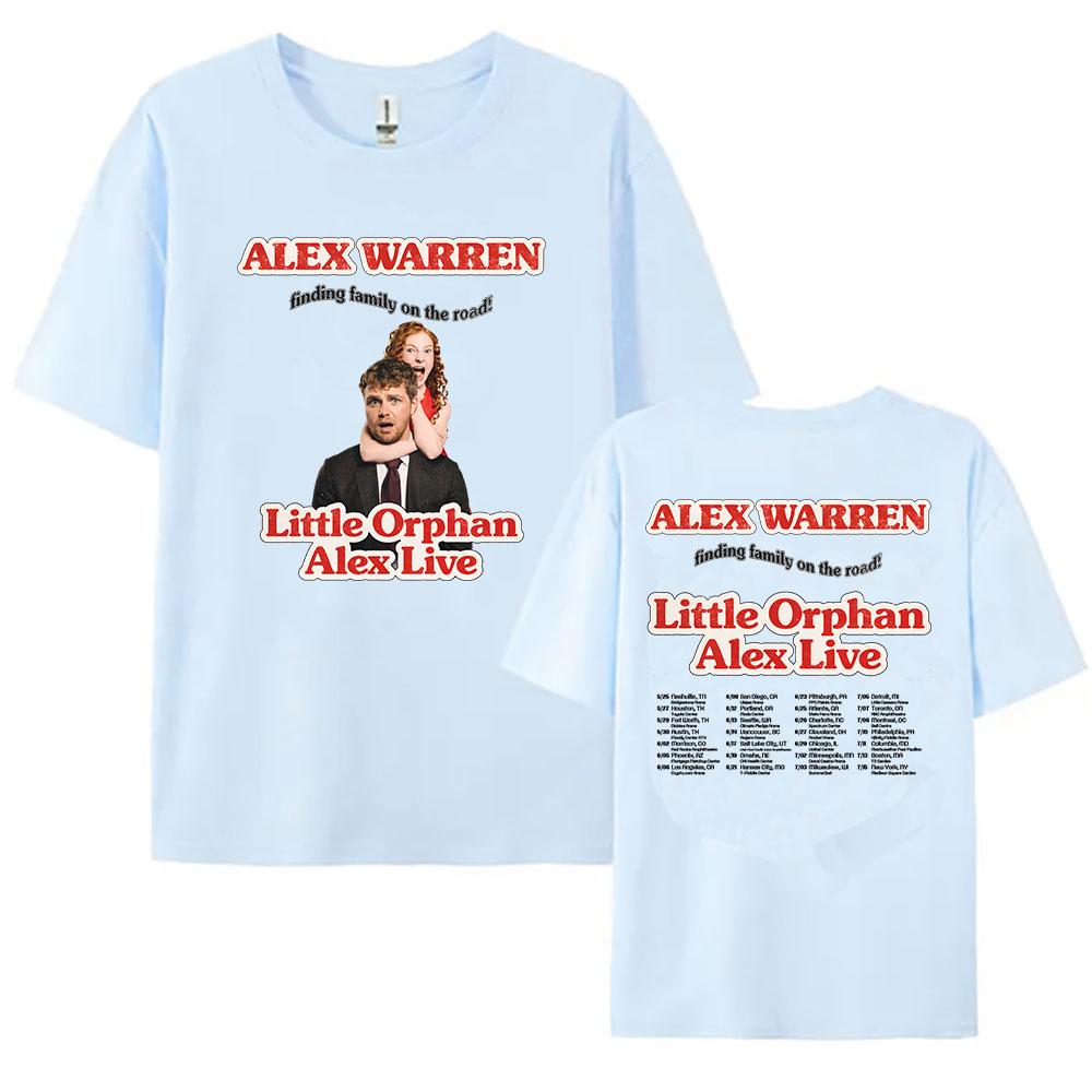 Summer Clothes Little Orphan Alex Live T-shirt ALEX WARREN Finding Family On The Road Tshirt Short Sleeve 100%Cotton Loose T Shirt Print Anime Tee
