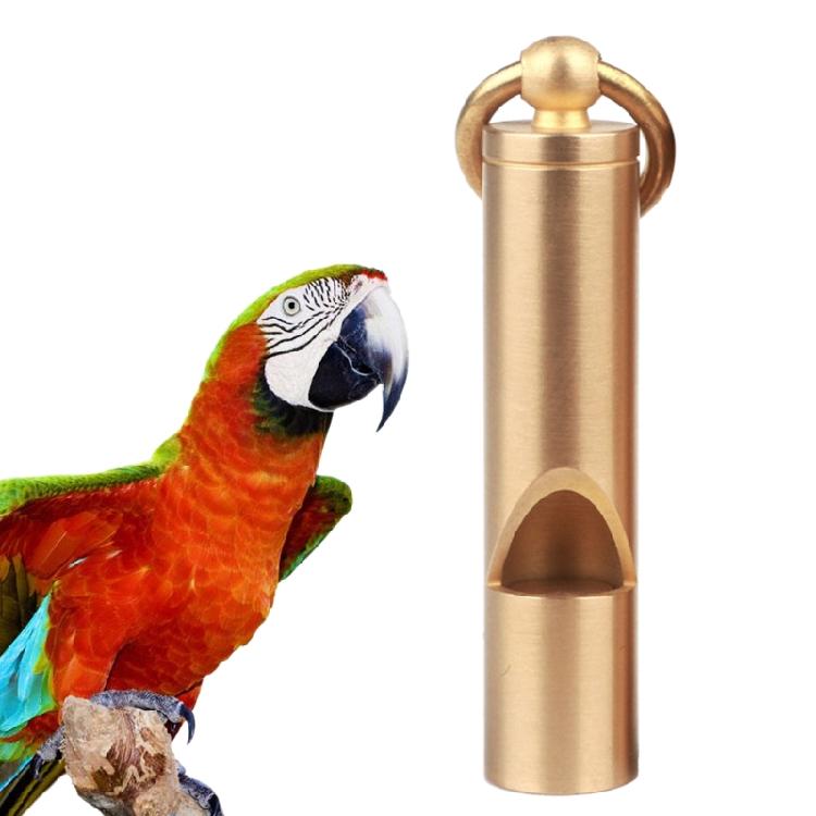 Brass Whistle Pet Bird Behavior Training Tool for Dog Pigeon Parrot Dove