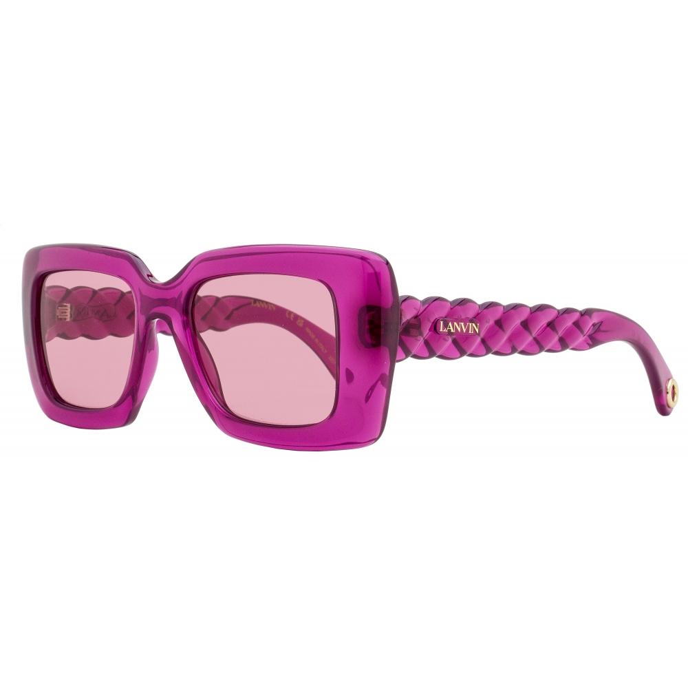 

Lanvin Women s Rectangular Sunglasses LNV642S 654 Fuchsia 52mm 654