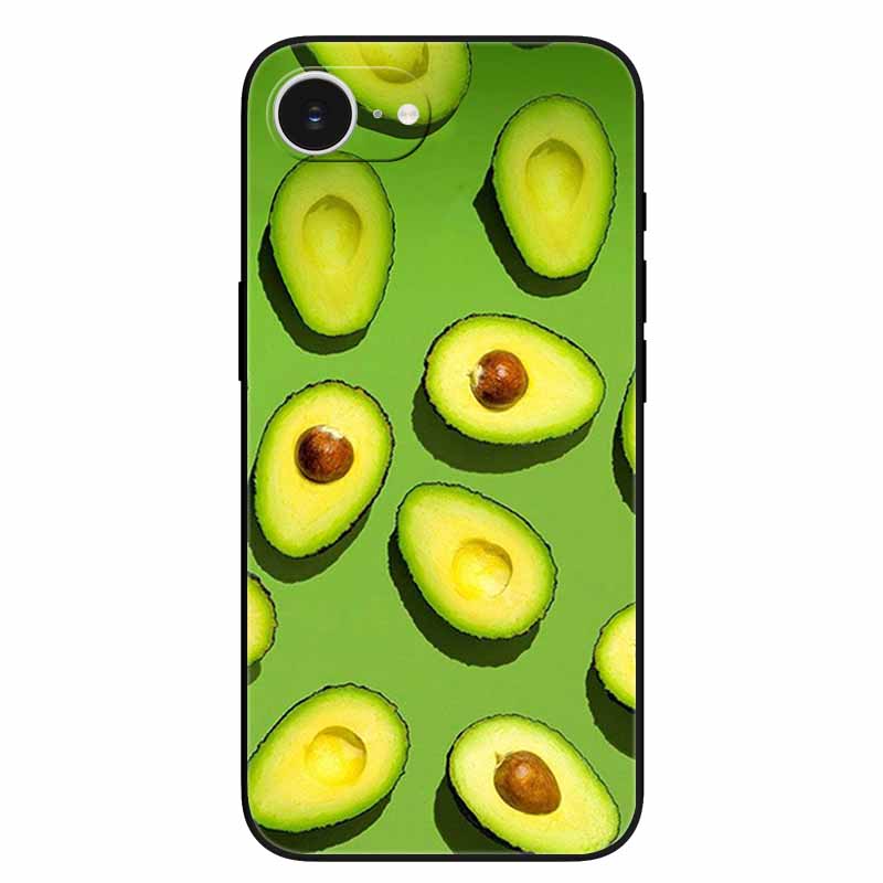 Schwarze Handyhülle Cover für Apple iPhone 16e Hüllen Gedruckte TPU Weiche Stoßfängerhülle für iPhone16e 16e 2025 Schutz Silikonhüllen