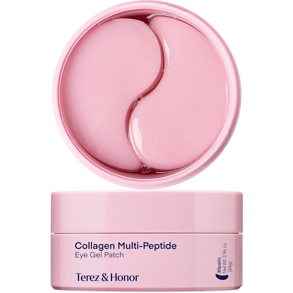 Terez Honor Collagen Hyaluronic Acid Eye Pack Eye Gel Patch Collagen Patch Eye Care Eye Pack Eye Pack Sheet Korean Cosmetics 60 Sheets & Multi-Peptide