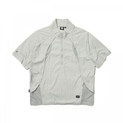 BBC EARTH Color Block Curve Anorak  Light Mint 