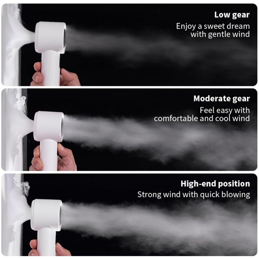 Portable Handheld Turbo Fan High-capacity Lithium Battery Personal Fan Motor Adjustable 100 Gears for Indoor and Outdoor Use