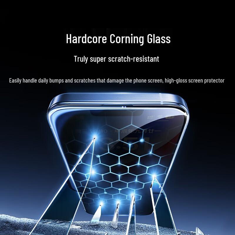 UGREEN iPhone 13 Pro/14 Corning Tempered Glass Screen Protector (2-Pack)