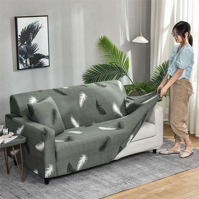 

Чехлы для диванов с принтом для гостиной, эластичные чехлы для диванов, все включено, растягивающиеся чехлы для стульев в форме буквы I, угловые секционные чехлы для диванов Small(90-140cm)1pc