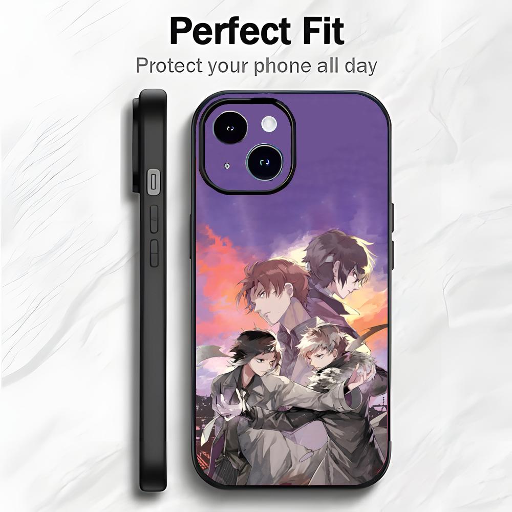 Cool Anime B-Bungo Stray Dogs Phone Case Phone Case Soft Packaging Lightweight For iPhone17 16 15 14 13ProMax