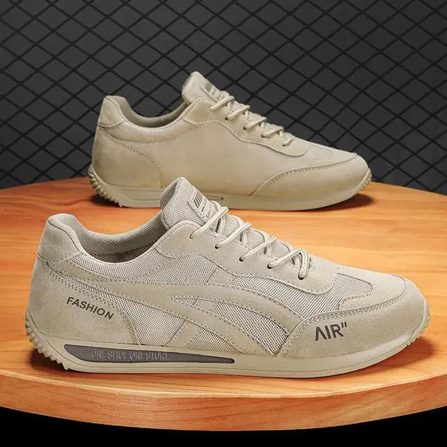 Men's shoes sports running board shoes net red one pedal beanbean soft bottom tide shoes driving  new spring