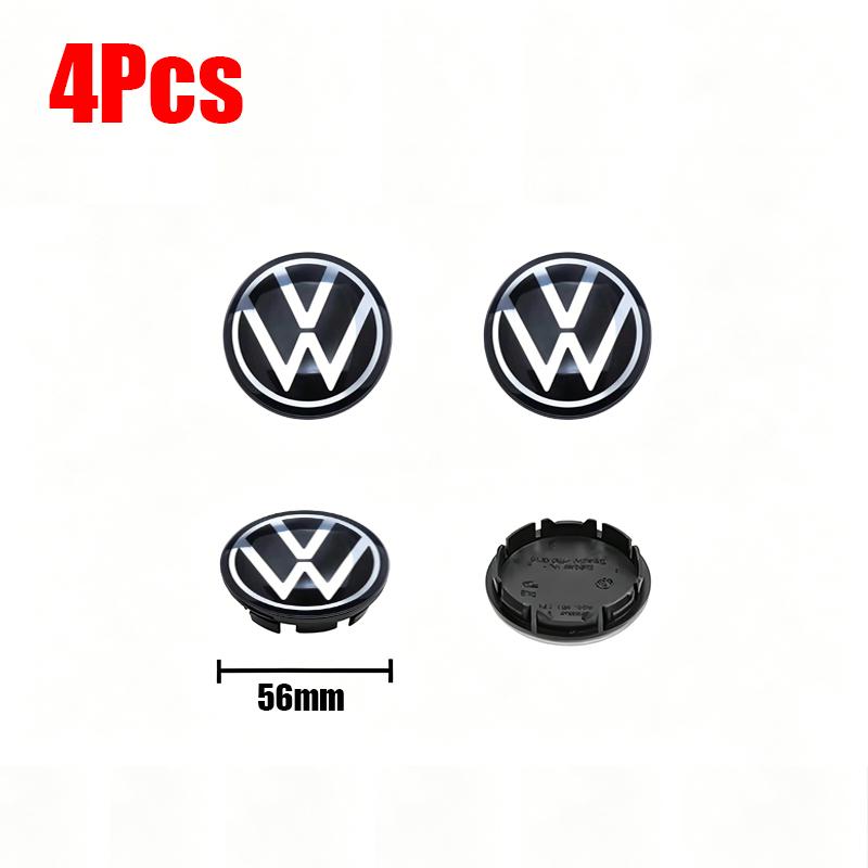 4pcs Wheel Center Hub Caps 56mm 65mm Wheel Cover For VW Golf Tiguan T-Roc Polo Passat ID.4 T-Cross ID.3 Taigo ID.7 Atlas Beetle