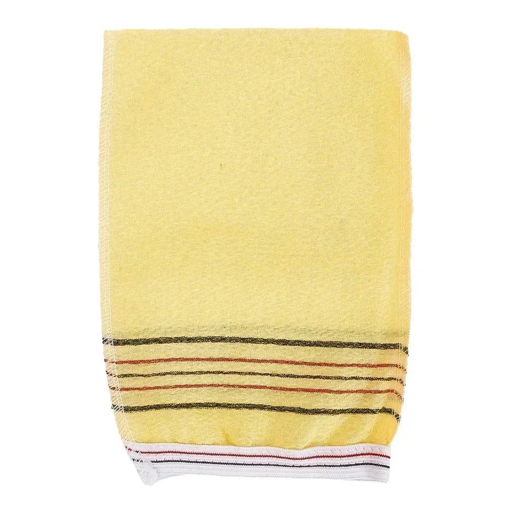 

Отшелушивающее банное полотенце, корейская мочалка, массажное полотенце для тела, скраб для душа, спа-поглощающее портативное зернистое полотенце, отшелушивающее омертвевшую кожу, перчатки для взрослых жёлтый