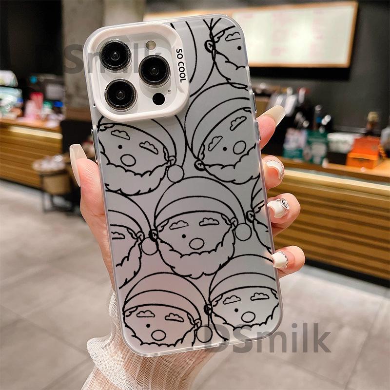 Santa Claus iPhone 15 Pro Laser 15 Case, Anti-Drop Hard Shell for Apple 13, 11Xs Max, 11 Pro Max, 78 Plus.