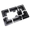 Solar Panel Mounting Brackets ABS Corner Bracket Kit with Junction Box Installation On RV Boats Camping Vehicle