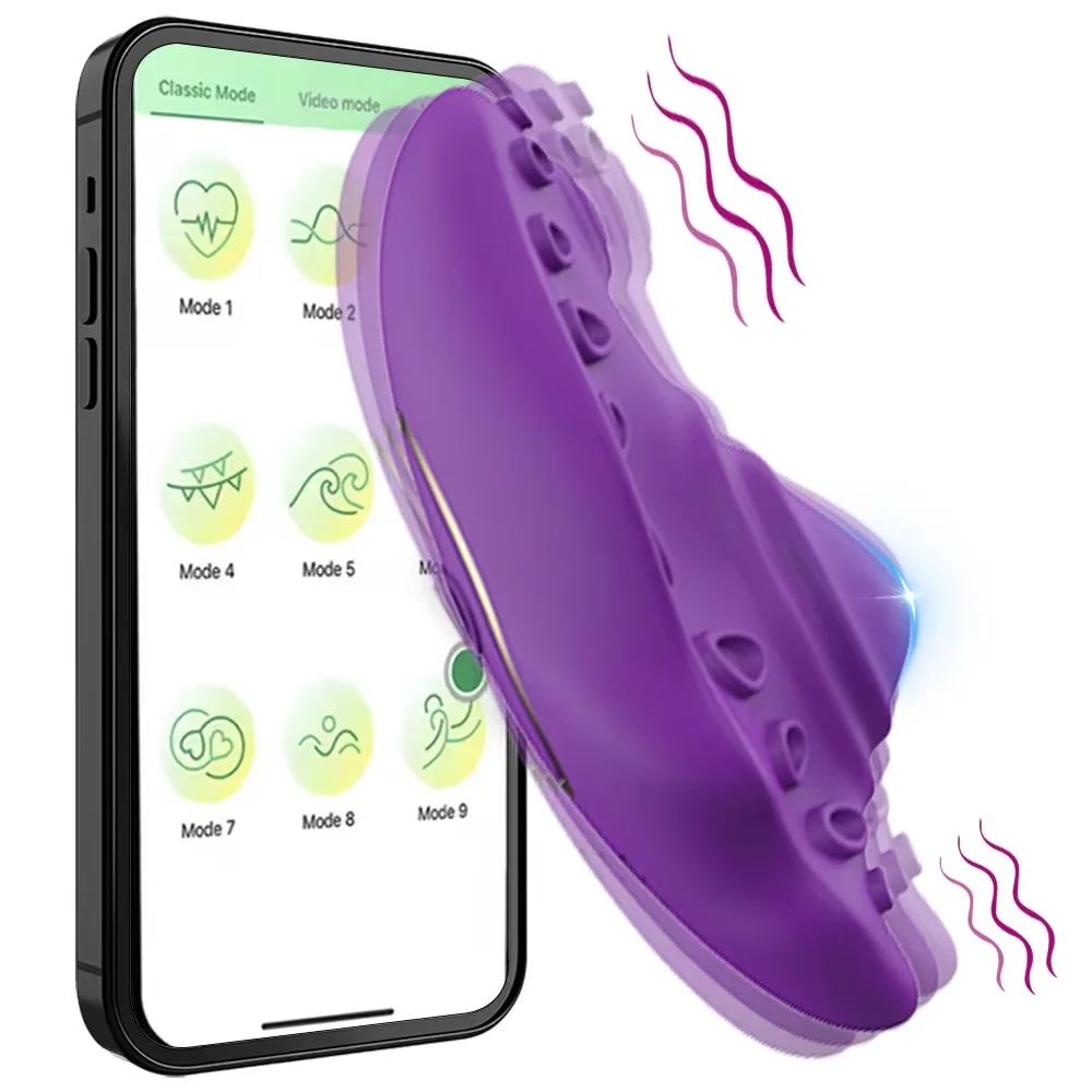 Mini Wireless Bluetooth APP Control G-Spot Vibrator Female Clit Stimulator Wearable Panties Masturbator Adult Sex Toys for Women