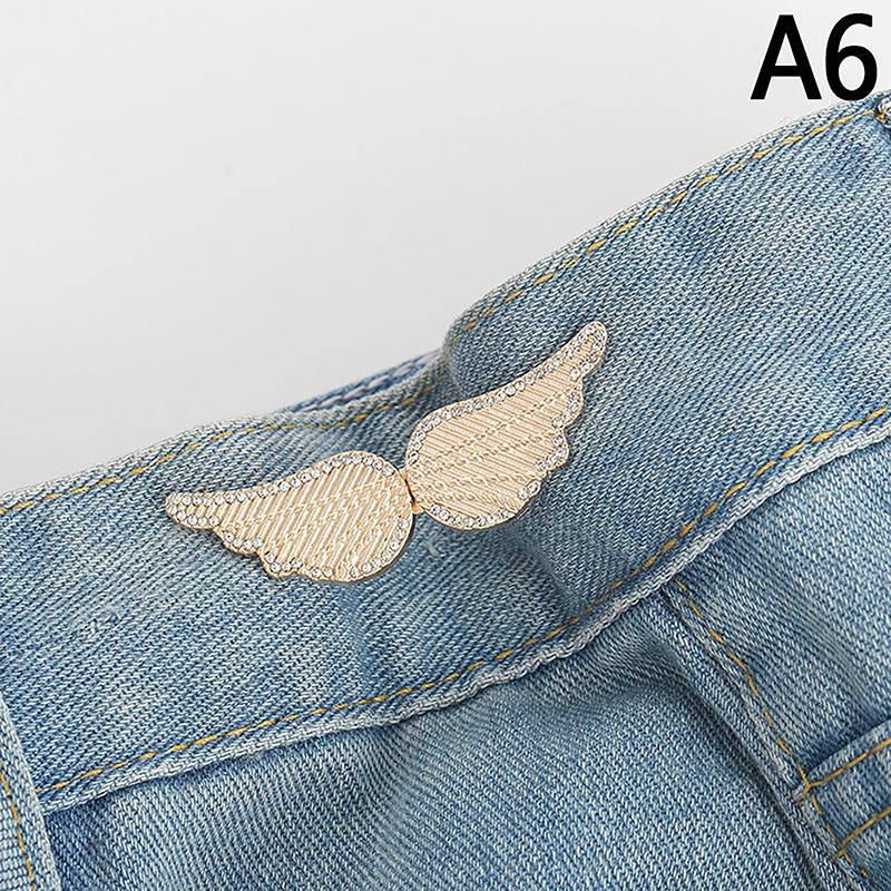 New Bowknot Button Adjuster For Pants And Skirts Waist Tightener Adjustable Waist Buckle For Jeans No Sewing Required