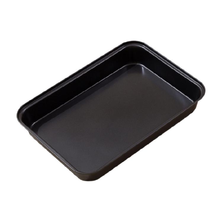 

Deep Roasting Tray Carbon Steel Construction Nonstick Coating Even Baking Cooking Pan Sheet for Home and Commercial Use L