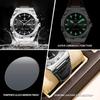 BINBOND Quartz Watches For Men Luminous Waterproof Luxury Auto Date Week Display Men's Watch Reloj Leather Wristwatch