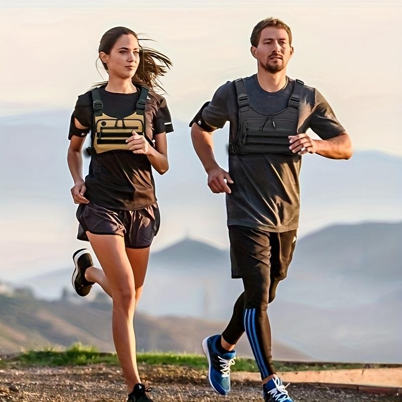 Qianyu Tactical Chest Bag & Vest - Tactical EDC Chest Bag Equipment, with Zipper Closure and Adjustable Shoulder Straps