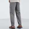 Anta Lifestyle Series Solid Color Cuffed Cargo Casual Sports Pants Men Pants Gray 952328305-1