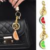 Keychain Pendant Grapefruit Lemon Slice Design Key Chain with Anti-Oxidation Lobster Clasp Scratch-Proof Surface Backpacks Accessory