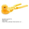 Practical Creative Color Cognition Simple Operation Duck Shape Snowball Maker Clamp Winter Snow Toy