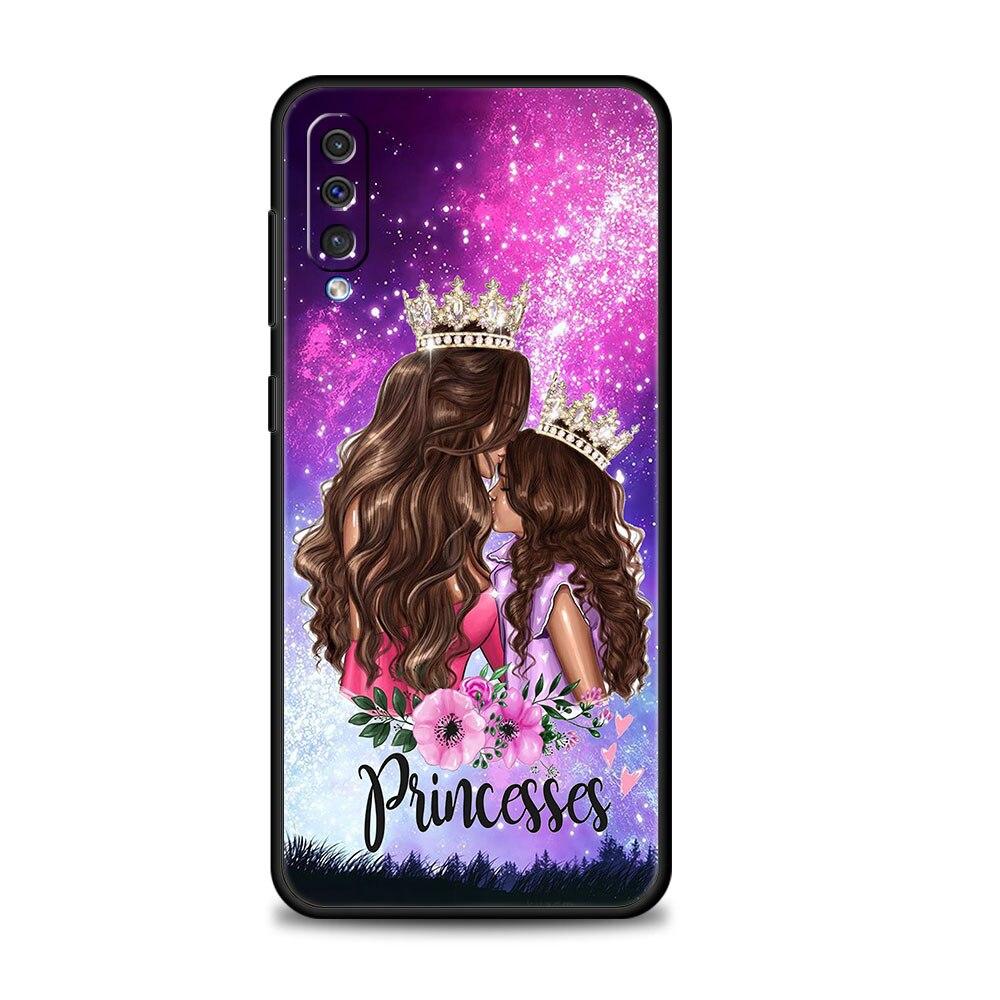 Capinha Cellphone Funda Fashion Girl Super Mom Baby For Samsung Galaxy A50 A10s A70 A30 Note 20 Ultra 10 A20e A40 A20s A10