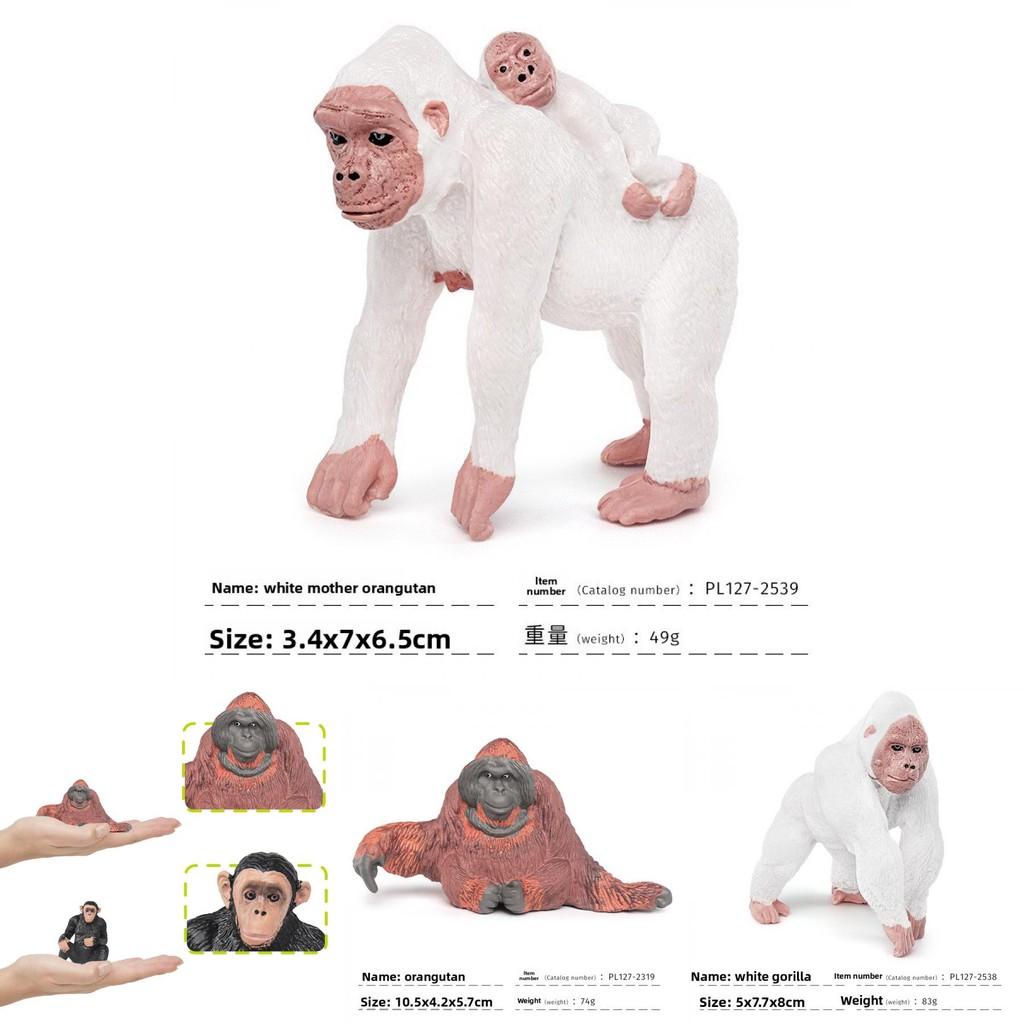 Realistic Gorilla Nature Scene Pvc Statue For Kids Educational Play