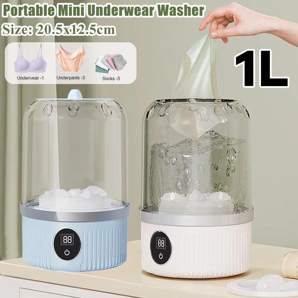 with Laundry Cup Underwear and Socks Washer Cordless Mini Washer  for Travel Home