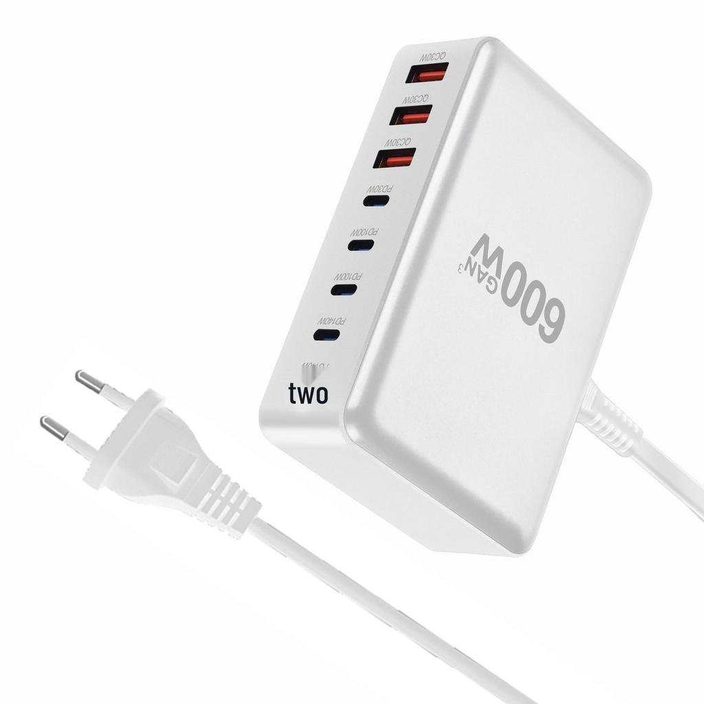 600W GaN PD Multi-Port Fast Charger for Desktops & Mobile Devices