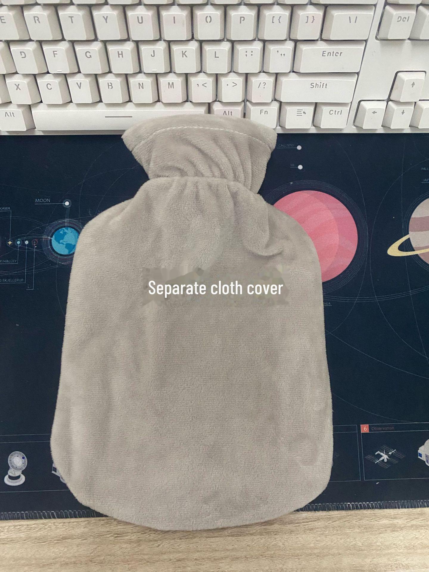 

Мягкий чехол для грелки из искусственного меха кролика, фланелевая сумка Crystal, 1000 мл/2000 мл 1000ml серый