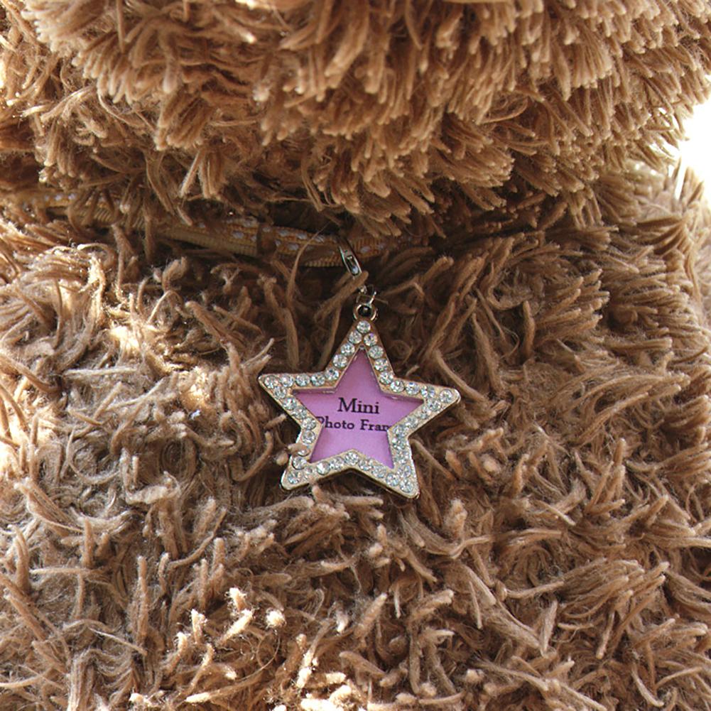 Pets ID Tag Name Address Pendants DIY Rhinestone Dog Puppy Anti-Lost Card