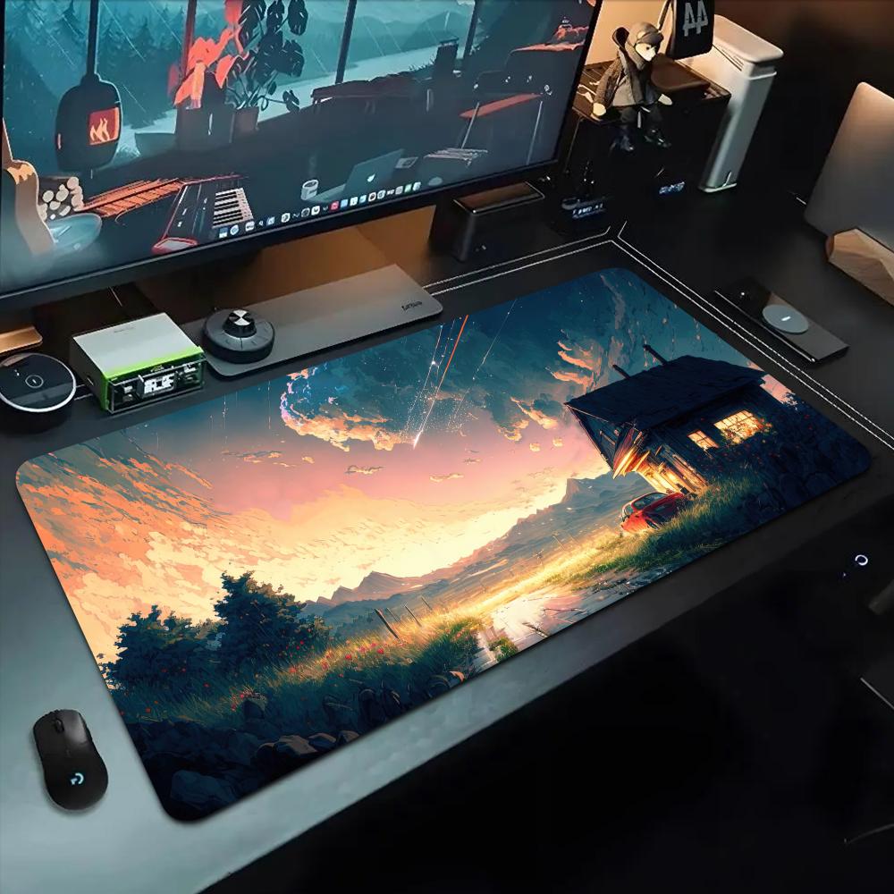 AI Art Painting Mouse Pad 500X1000 Mm Large Gaming Mousepad Gamer XL Rubber Otaku Keyboard Pad Laptop Desk Mat