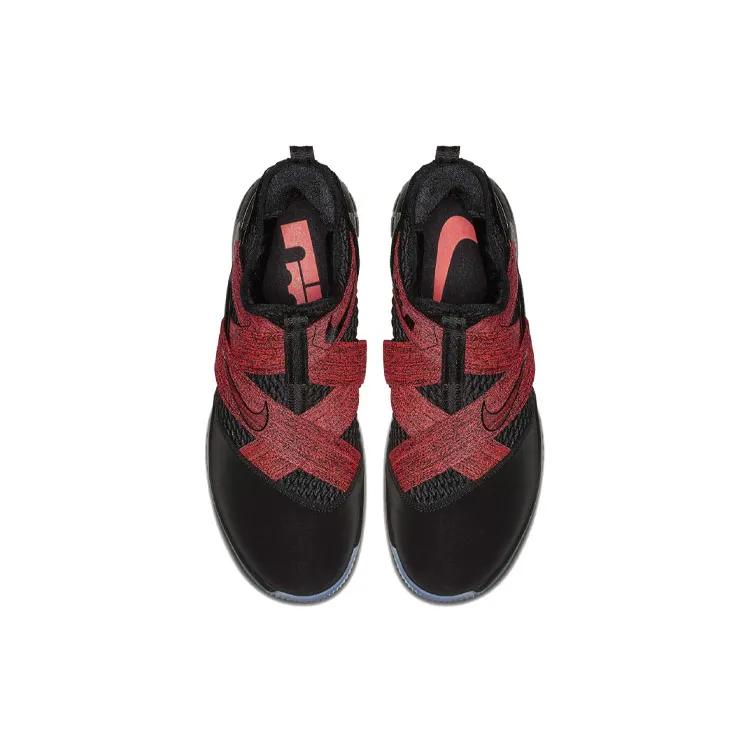 Nike LeBron Soldier 12 'Bred' (Unisex) Black / Black Basketball Shoes AO2609 003