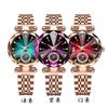 Exquisite Strass Quarzuhren Luxus Roségold Uhr Damen Armbanduhr Festivalgeschenk