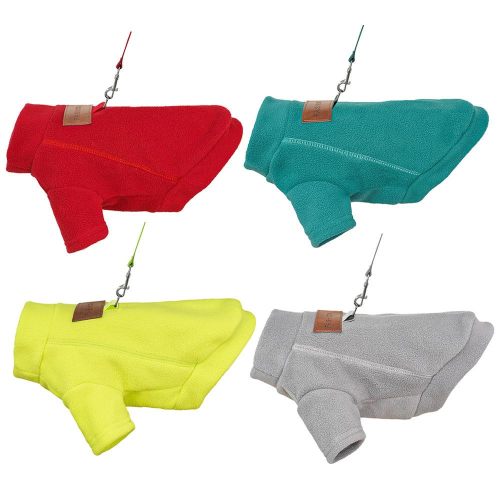 New Year's Autumn and Winter Pets Medium and Large Dogs Cat Clothes Fleece Bottom Shirt Towing Teddy Bigbear Dog Supplies