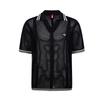Summer short-sleeved hollowed-out personalized sports poloT-shirt lapel-neck knitted sweater for men