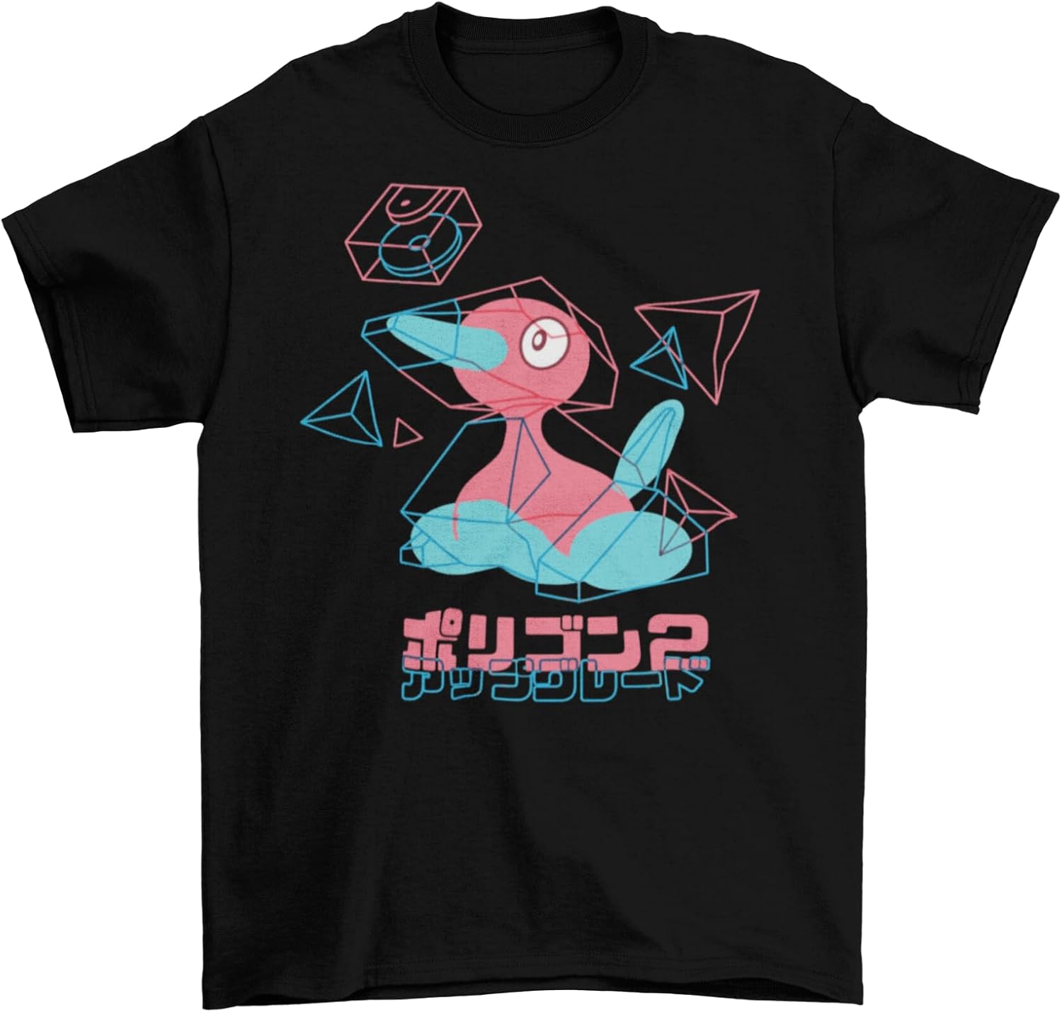 Porygon 2 Japan Men T Shirt Unisex Mens Adult Cotton TV 3D Gameboy New XL