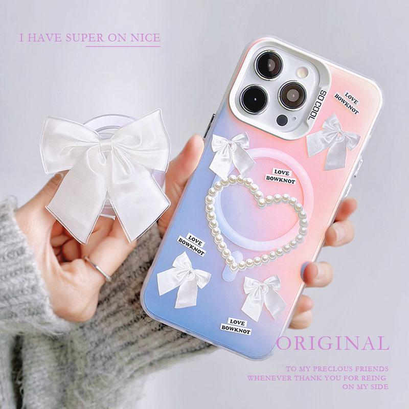 Zhitai Magnetic Phone Case for iPhone 16/14/15Pro, Frosted Laser Finish, Compatible with Huawei P70