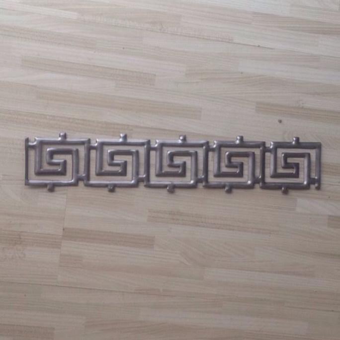 Stamped Iron Sheet with Flower Key Pattern