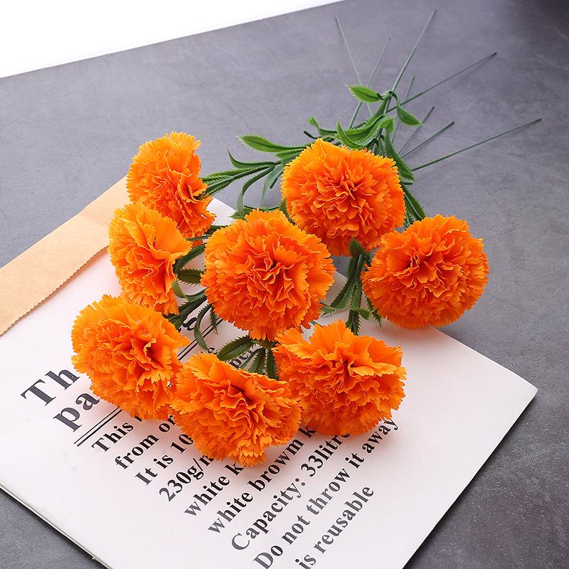 Silk Carnation Bouquet: Teacher's Day, Mother's Day, Women's Day Decorative Gift