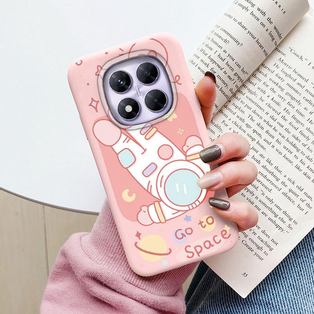Space Astronaut Star Pattern Shockproof Phone Case For Xiaomi Redmi Note 15 Pro 5G 15C Silicone Soft Camera Protection TPU Cover