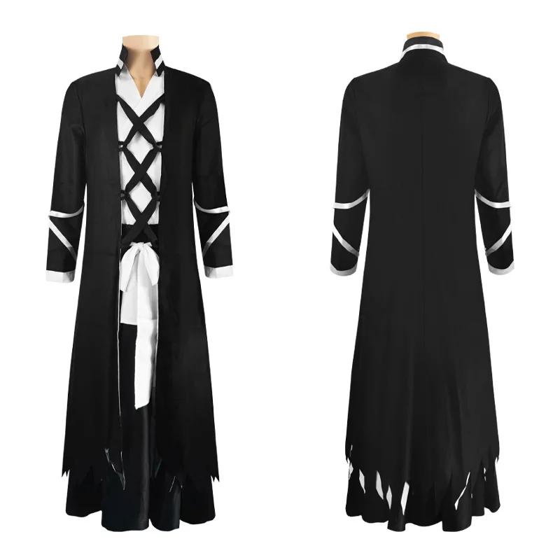 Anime Bleach Kurosaki Ichigo Cosplay Tensa Zangetsu Costumes Die Pa Soul Society Shinigami Kimono Set Mugetsu Uniform