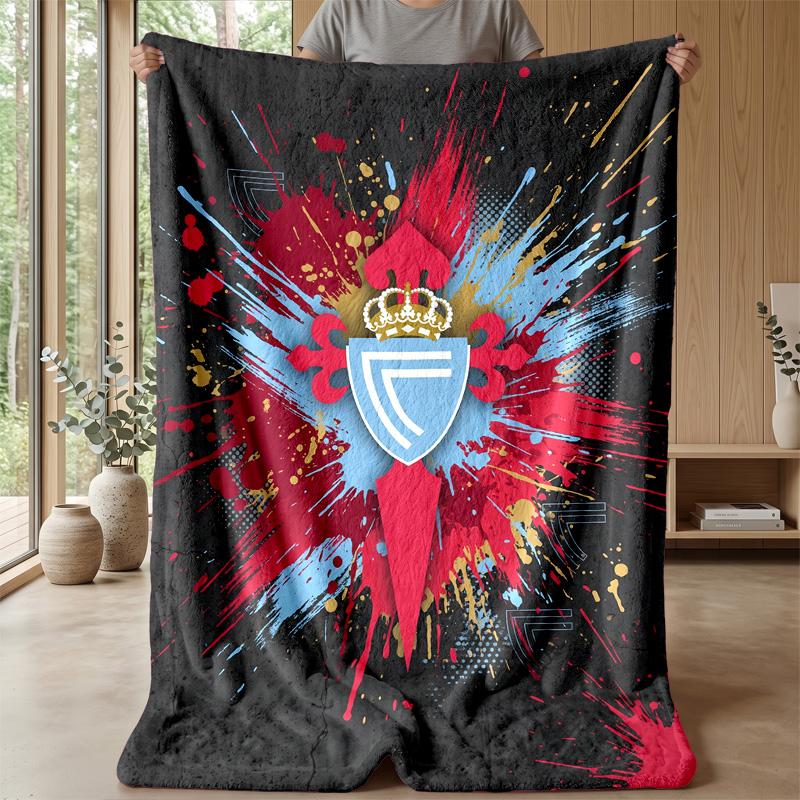 Celta Vigo FC Soft Flannel Fleece Blanket Lightweight Cozy Warm Throw Blanket For Sofa Bed Home Decor