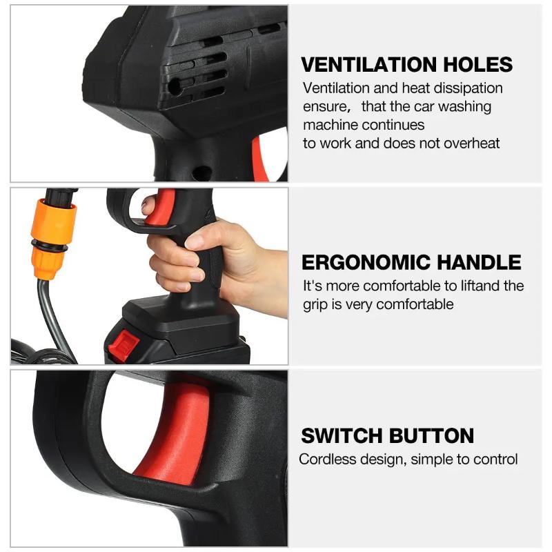 200W Cordless High Pressure Cleaner Washer Spray Water Gun Car Wash Pressure Water Cleaning Machine Washing Machine Dropshipping
