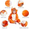 Winter Halloween Dinosaur Kigurumi Cosplay Clothes Hooded Animal Cow Monkey Unicorn Onesies Baby Thick Romper Newborn Jumpsuit
