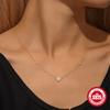 Trend S925 Sterling Silver Daily Wear Love Full Diamond Luxury Grade Fashion Versatile Necklace Collarbone Chain