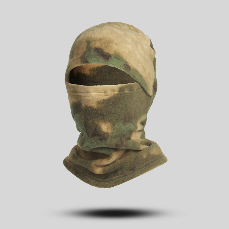 Autumn and winter cycling mask windproof and warm integrated headgear fleece fleece fleece cap multi-functional sports warm headgear
