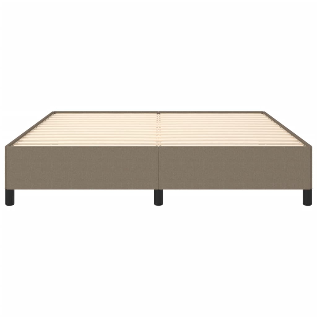 VidaXL Bettgestell ohne Matratze Taupe 180x200 cm Stoff