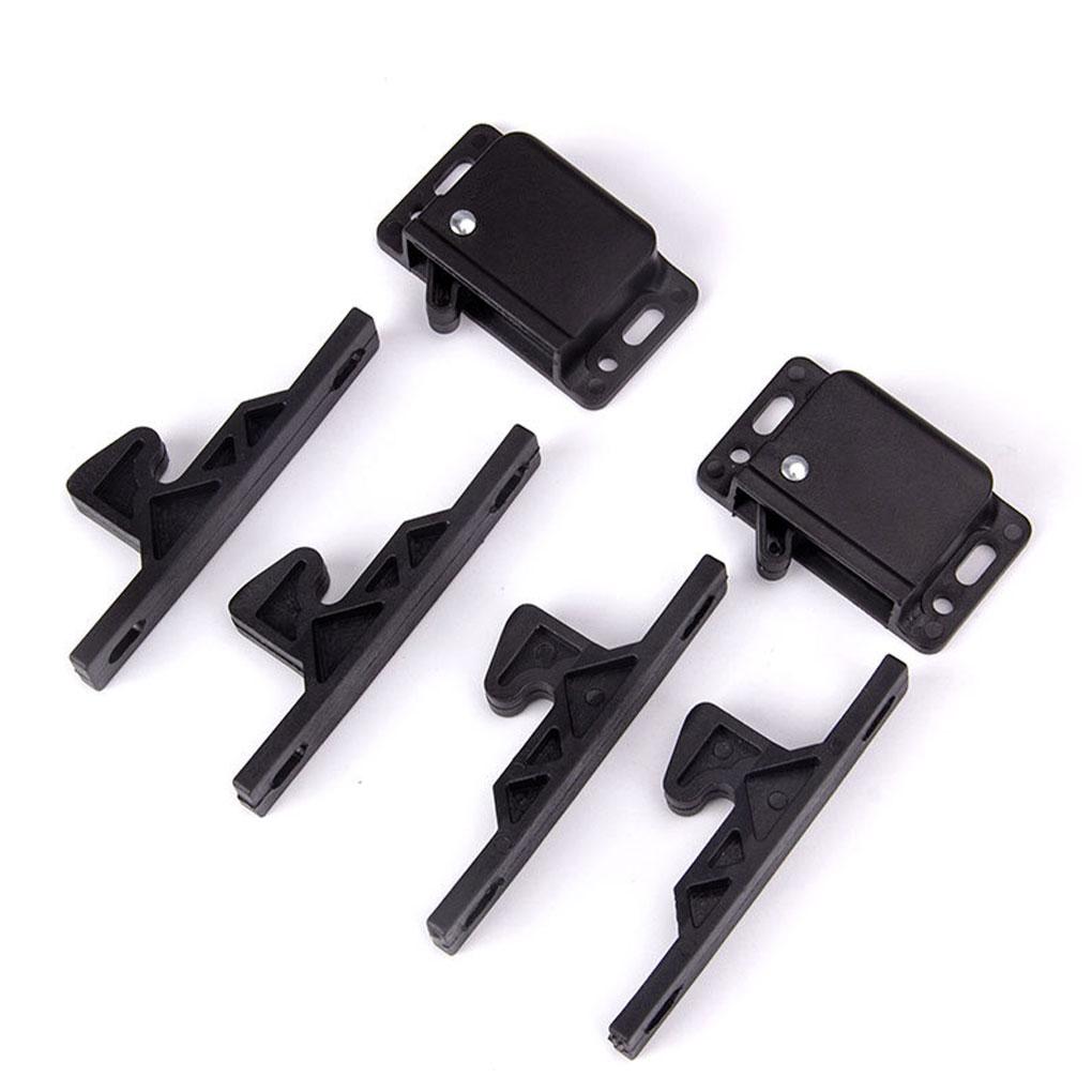 4Pcs Black Hook Lock Reliable And Safe Grabber Latch Catch For RV Cabinets And Doors RV Experience