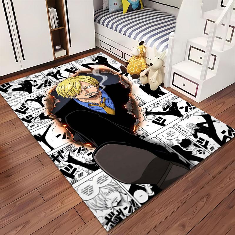 Anime Blonde Character Comic Pattern Suitable As a Non-slip Mat for the Living Room or Bedroom Sofa
